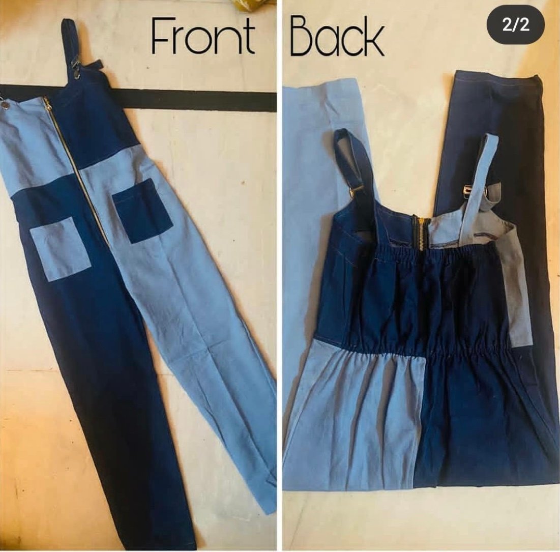 COLOUR BLOCK JUMPSUIT - Image 2