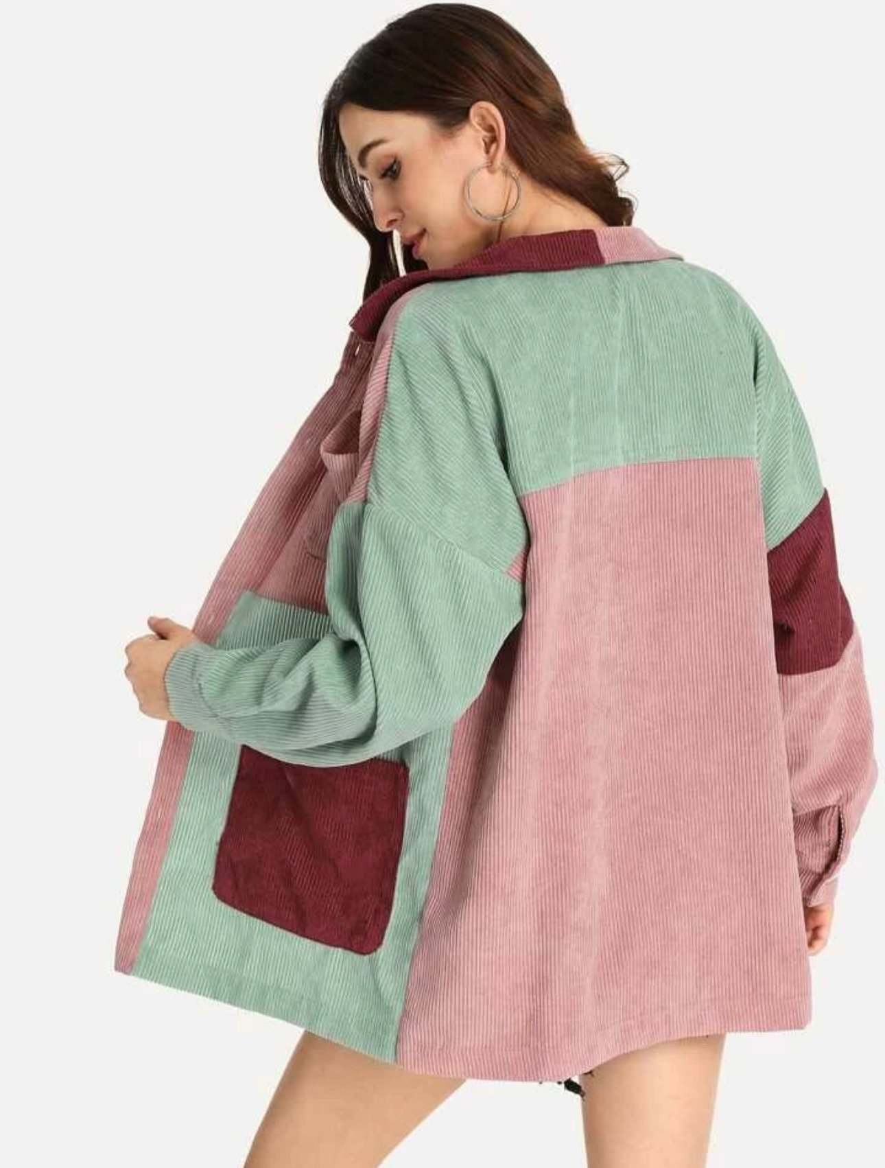 "ELLE" COLOUR BLOCK JACKET - Image 4