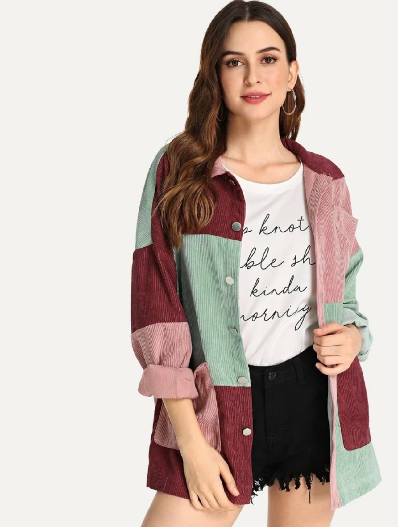 "ELLE" COLOUR BLOCK JACKET - Image 3