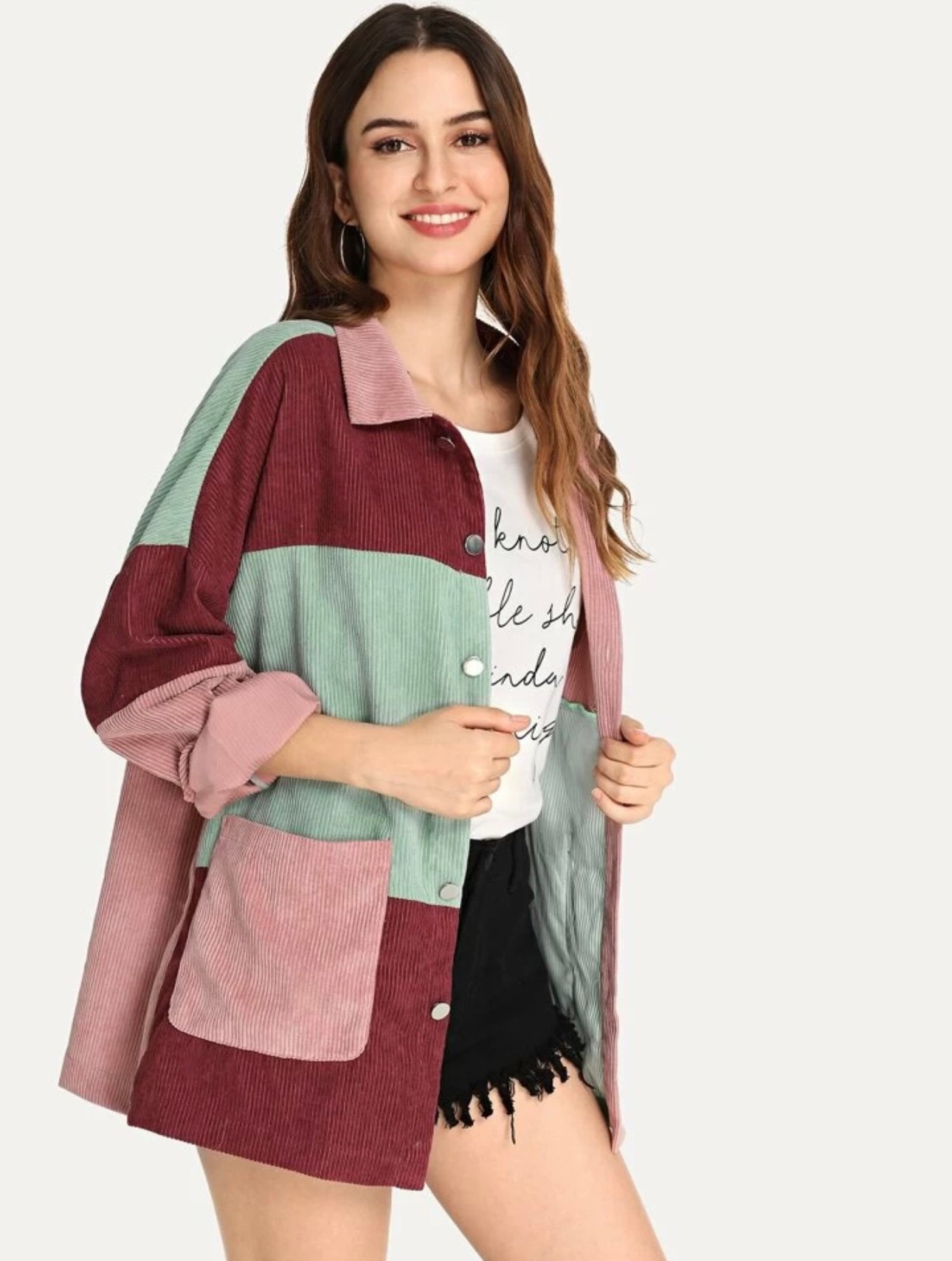 "ELLE" COLOUR BLOCK JACKET - Image 2