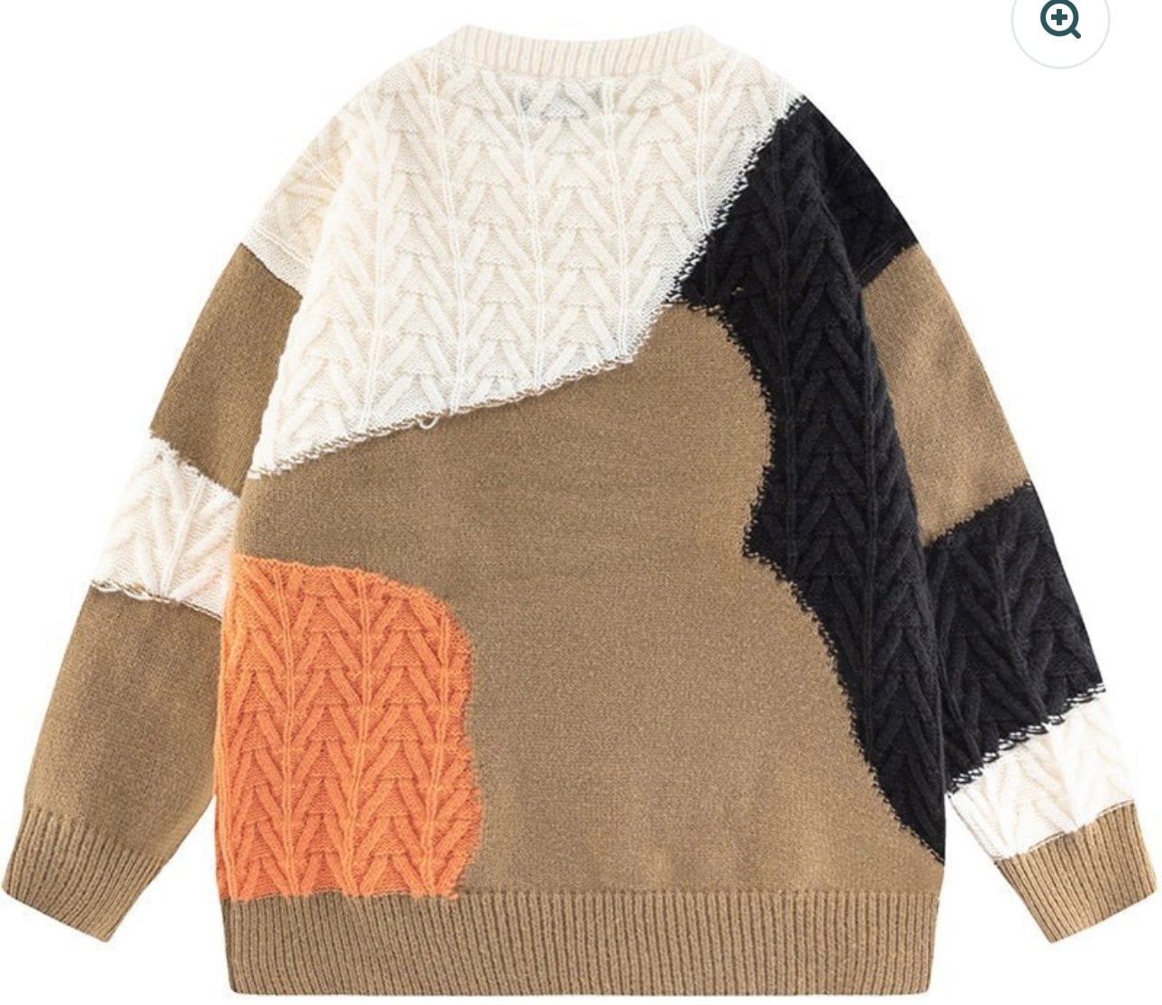 "NINA" CHUNKY COLOUR BLOCK SWEATER - Image 4