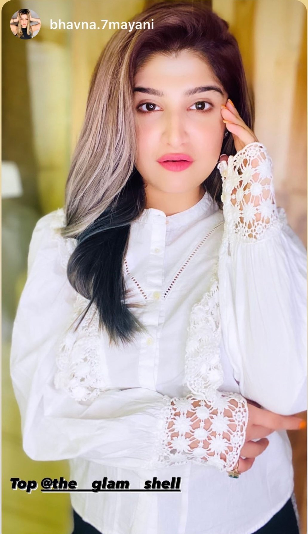 CROCHET FRILLED SHIRT