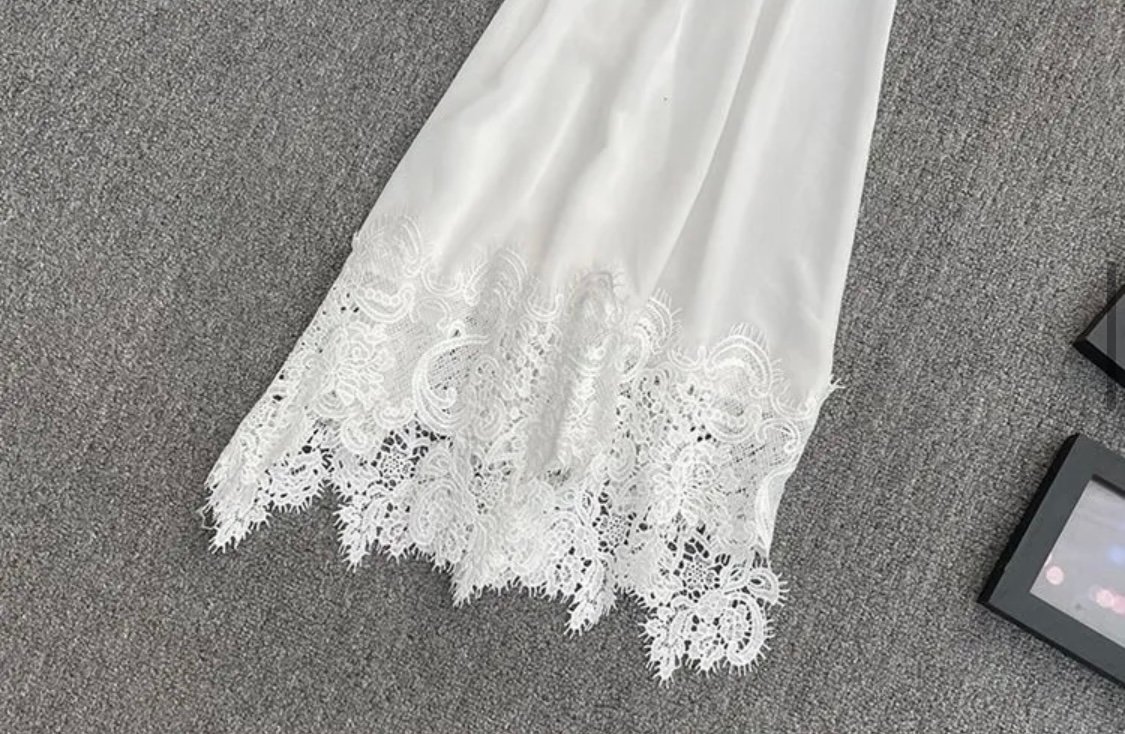 ASYMMETRICAL LACE TRIM BLOUSE - Image 10