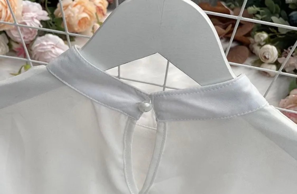 ASYMMETRICAL LACE TRIM BLOUSE - Image 14