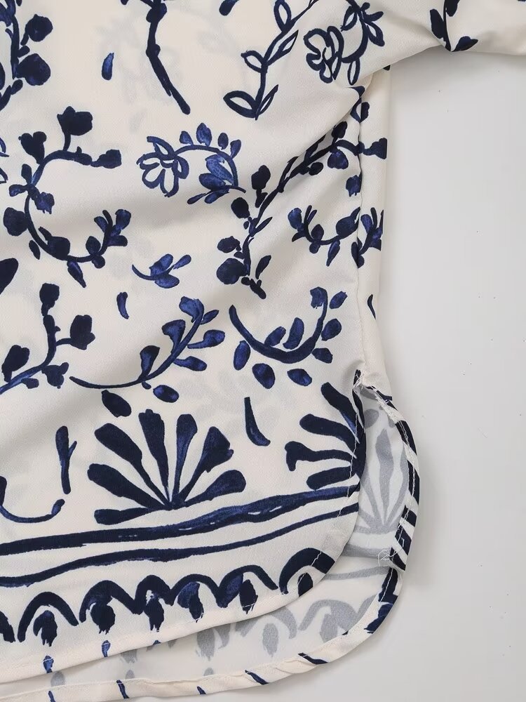 "DINA" PRINTED KIMONO SHIRT - Image 6