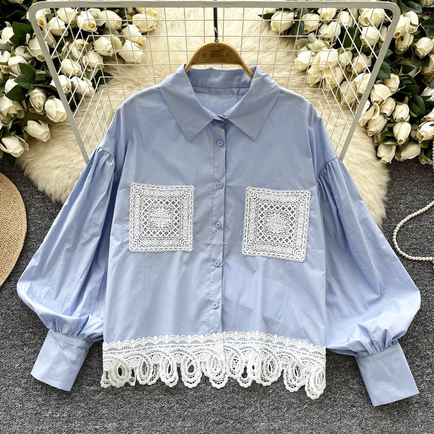 "REMI" CROCHET SHIRT