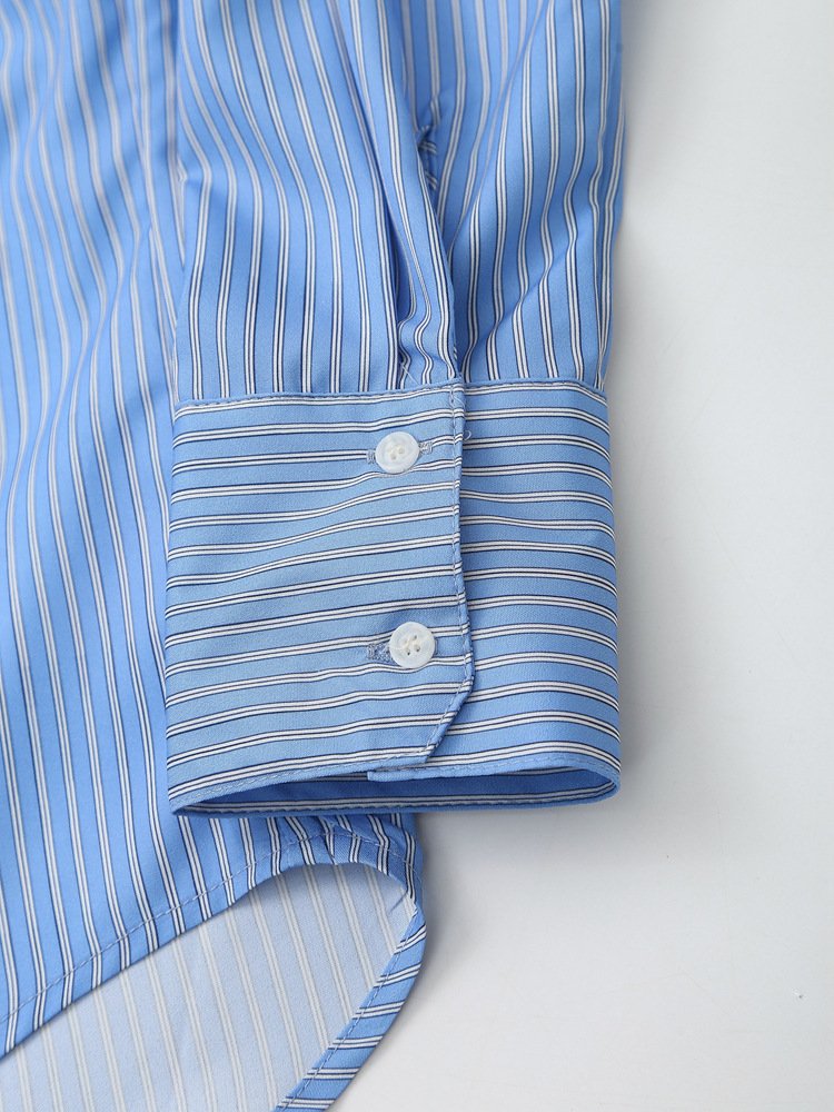 "KIRA" STRIPED SHIRT WITH FLORAL EMBROIDERY - Image 4