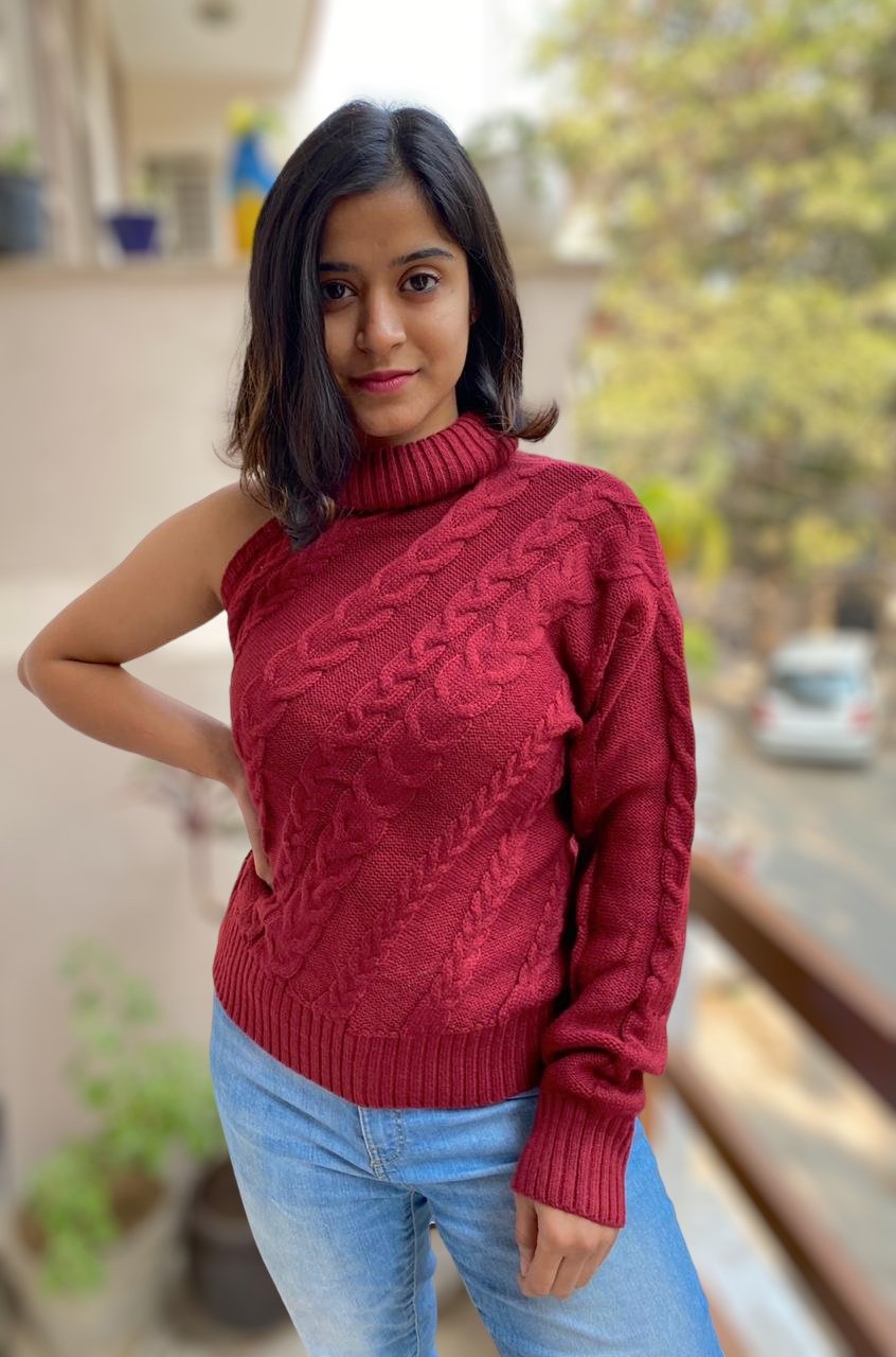 "AMARA" ONE SLEEVE PULLOVER - Image 4