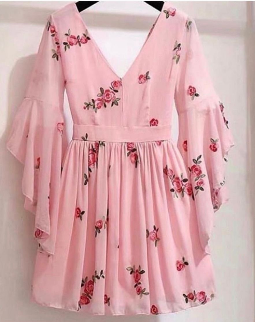 Floral Embroidered Dress - Image 5