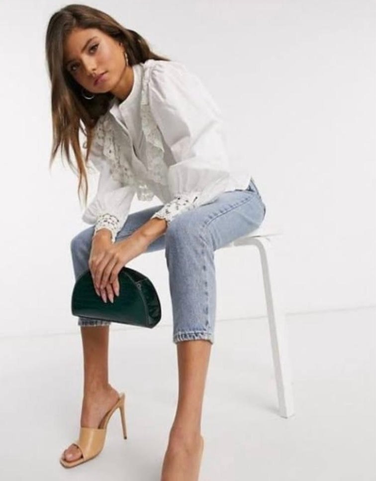 CROCHET FRILLED SHIRT - Image 5